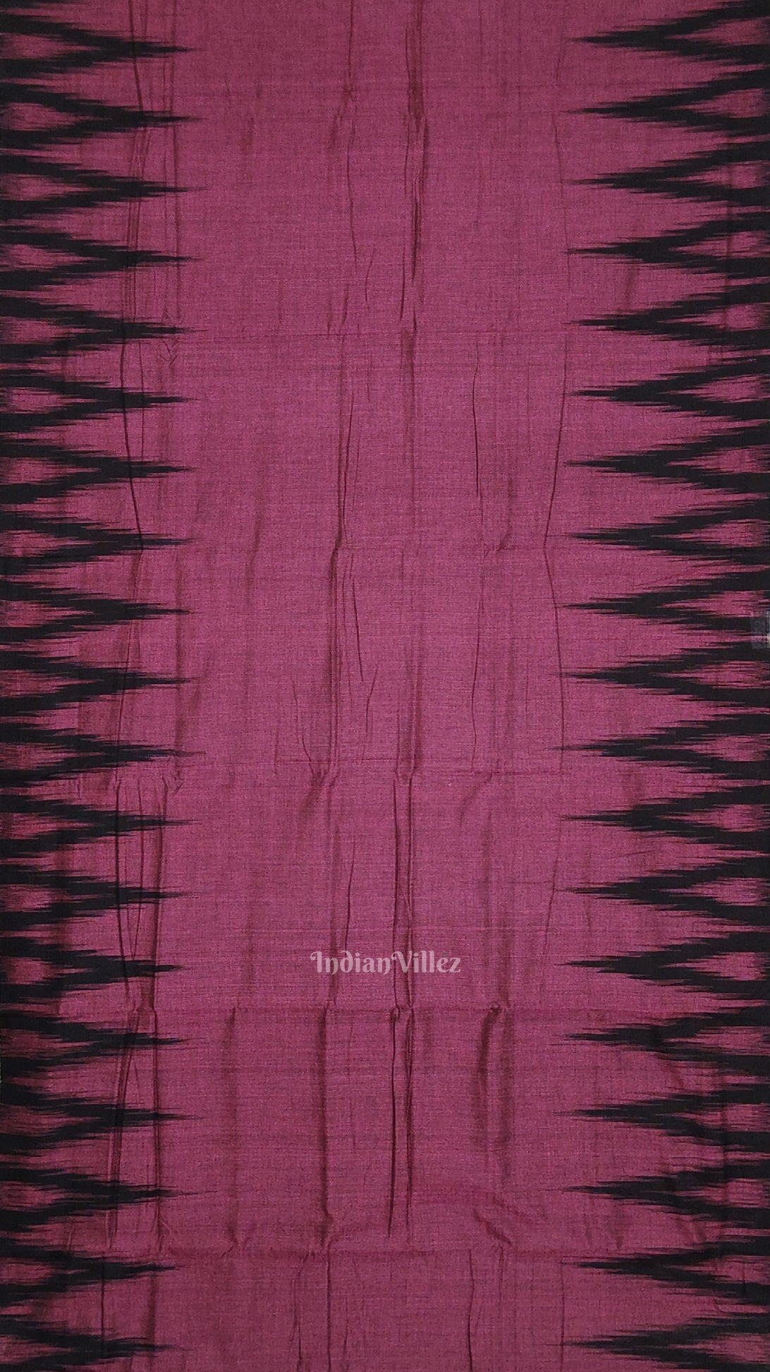 Purple Black Kargil Kumbha Maniabandha Cotton Saree