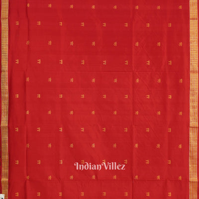 Red Laxmi Pada Tissue Pure Sambalpuri Saree