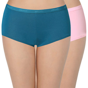 Solid Low Rise Boyshorts (Pack of 2) - C511