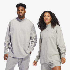 Adidas | BASKETBALL LONG SLEEVE TEE  { SESAME