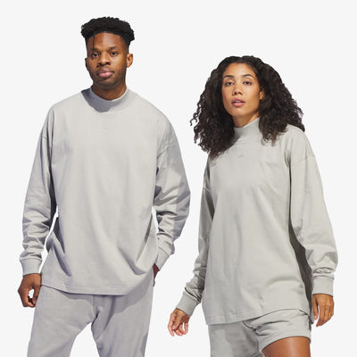 Adidas | BASKETBALL LONG SLEEVE TEE  { SESAME