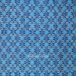 Blue Pasapali Sambalpuri Odisha Ikat Cotton Fabric