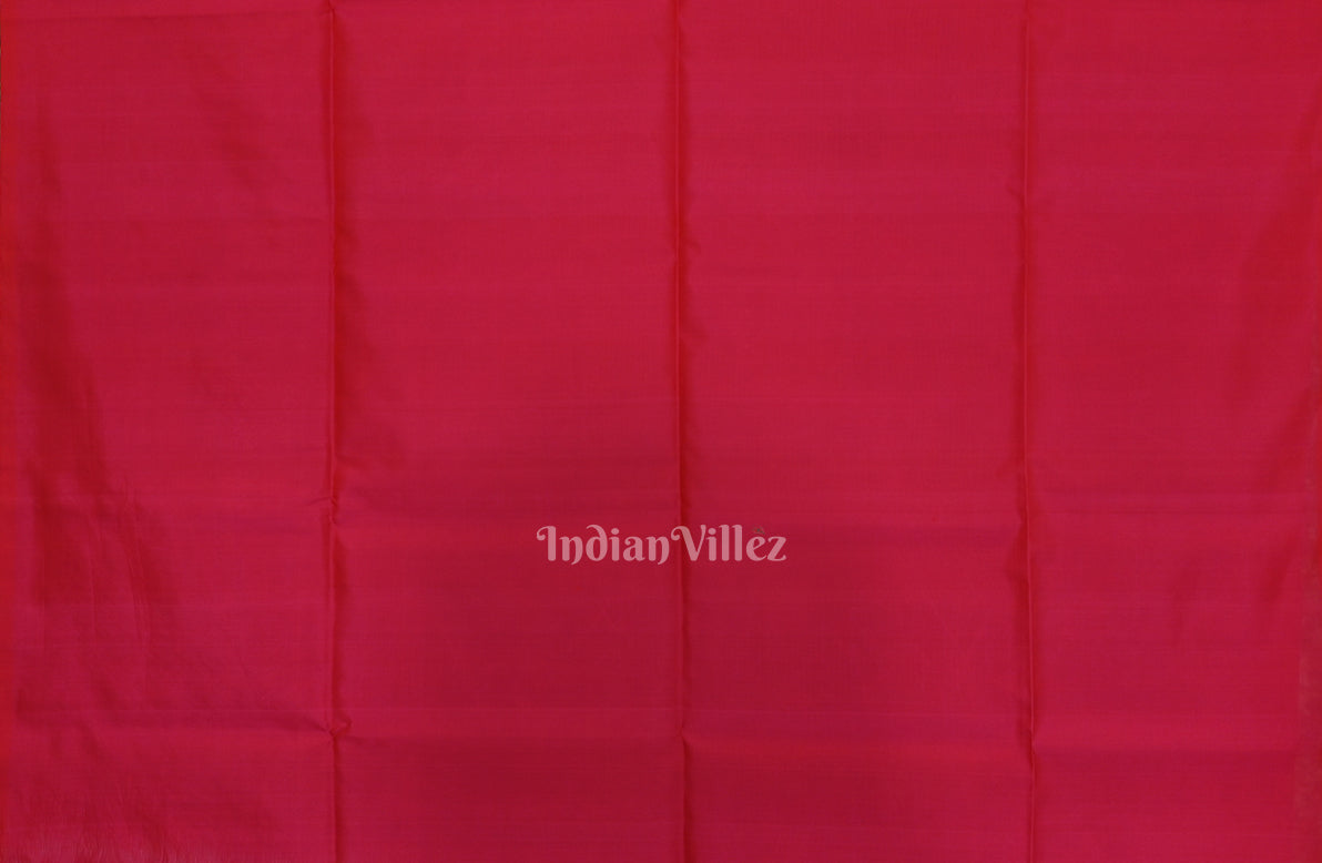 Rani Pink Pure Kanjivaram Soft Silk Saree