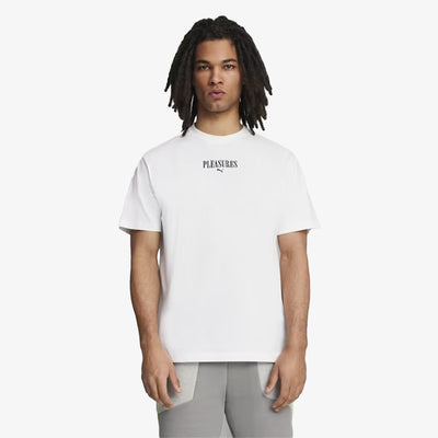 Puma | x PLEASURES GRAPHIC TEE  { WHITE
