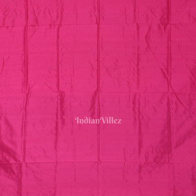 Cement Gray Rani Pink Tribal Theme Sambalpuri Silk Saree