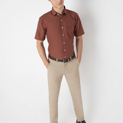 Wrinkle Free Half Sleeve Shirt