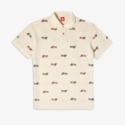 Icecream | CYAN S/S POLO { ANTIQUE WHITE