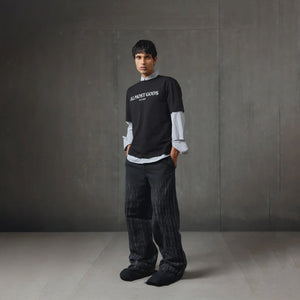 ALMOST GODS | CRACKED LOGO RELAXED TEE { BLACK