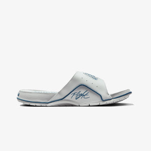 Jordan | HYDRO 4 RETRO  { OFF WHITE/INDUSTRIAL BLUE-NEUTRAL GREY