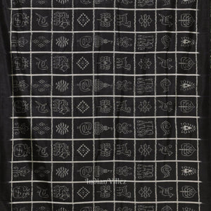 Black Nabakothi Odisha Ikat Contemporary Designer Saree
