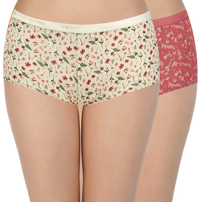 Print Low Rise Boyshort Panties (Pack of 2)