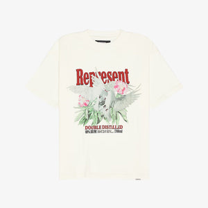 Represent | DOUBLE DISTILLED T-SHIRT  { FLAT WHITE