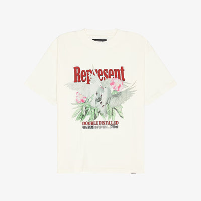 Represent | DOUBLE DISTILLED T-SHIRT  { FLAT WHITE