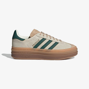 Adidas Originals | GAZELLE  { CREAM WHITE/GREEN/MAGIC BEIGE