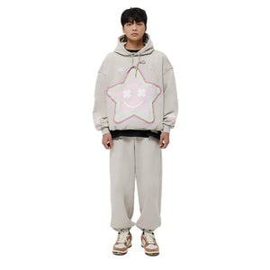 BAD RABBIT BEIGE STAR HOODIE