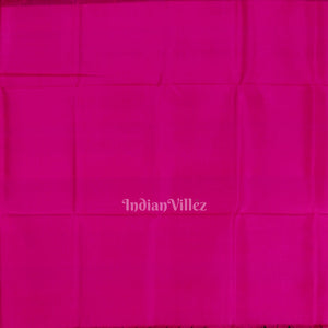 Dark Green With Pink Pallu Pure South Soft Silk Saree