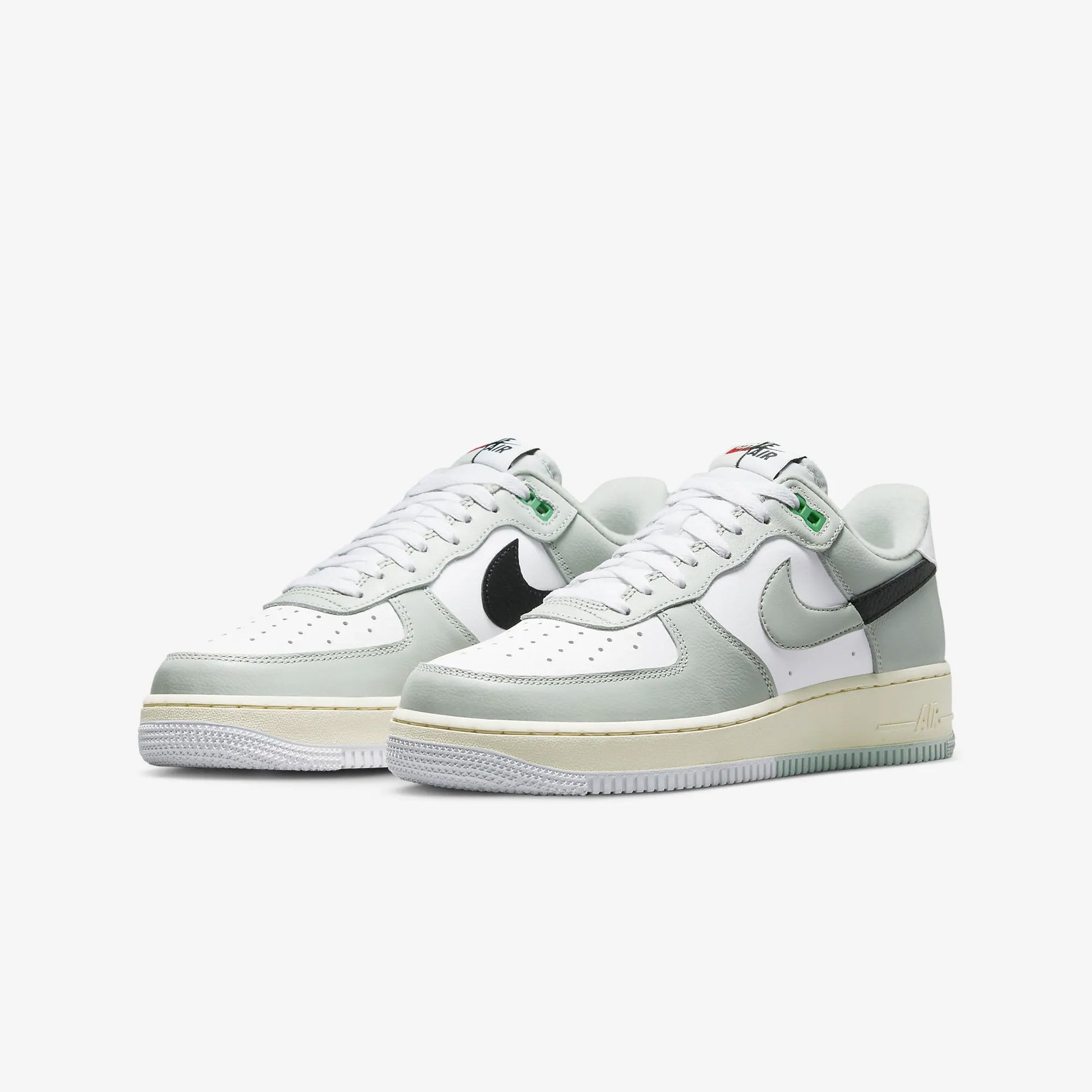 Nike | AIR FORCE 1 '07 LV8 { LIGHT SILVER/BLACK-LIGHT SILVER-WHITE