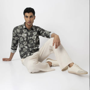 Printed Linen Shirt