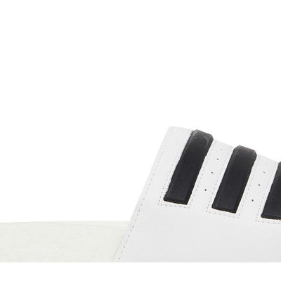 adidas Adilette Boost Slides White Black Stripes