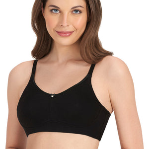 All-Day Elegance Non-Padded Non-Wired Bra - Black