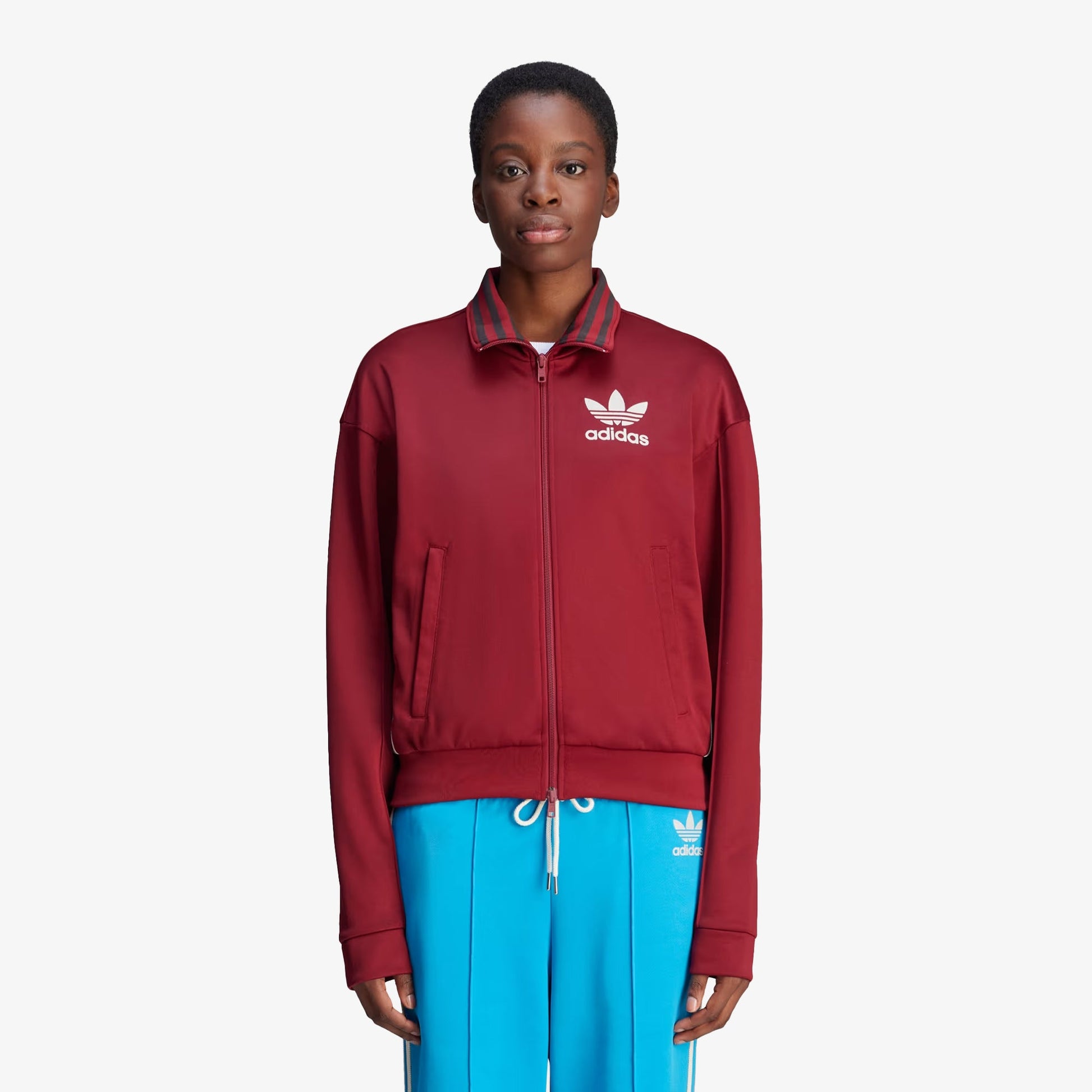 Adidas Originals | WALES BONNER TRACK TOP { BURGUNDY