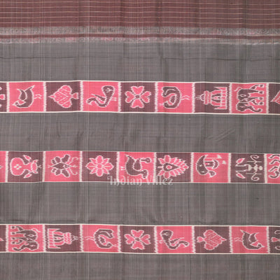 Pink Nabakothi Odisha Ikat Contemporary Designer Saree