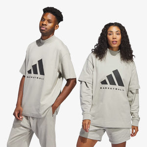 Adidas | BASKETBALL TEE  { SESAME/SESAME