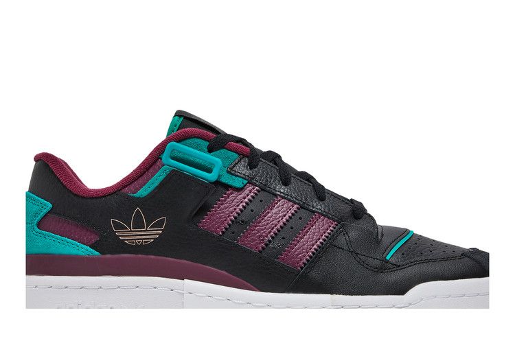 adidas Forum Exhibit Low Black Crimson Green