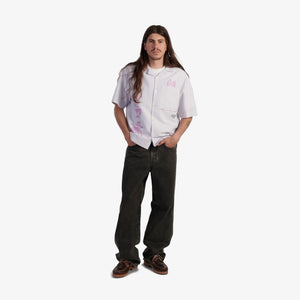 EDWIN | EDWIN READER'S CLUB SHIRT SS { LILA WHITE