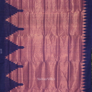 Onion Pink Blue Phoda Kumbha Sambalpuri Cotton Tissue Saree