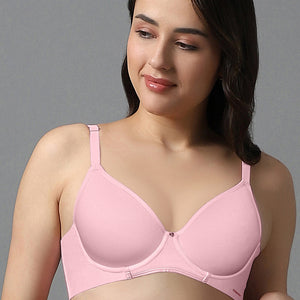 Airy Padded Wired Bra - Lilac Pink