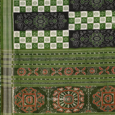 Green Odisha Sambalpuri Pure Cotton Saree