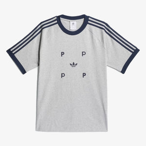 Adidas Originals | POP CLASSIC TEE  { MEDIUM GREY HEATHER/COLLEGIATE