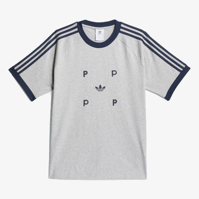 Adidas Originals | POP CLASSIC TEE  { MEDIUM GREY HEATHER/COLLEGIATE