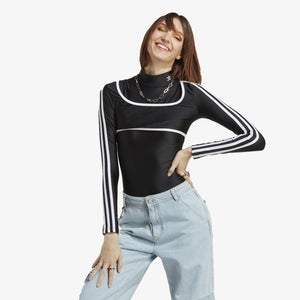 Adidas Originals | LONG SLEEVE BODYSUIT  { BLACK