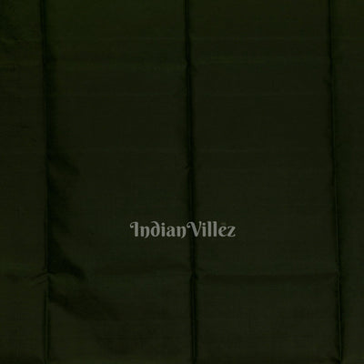 Deep Green Pure Kanjivaram Soft Silk Saree