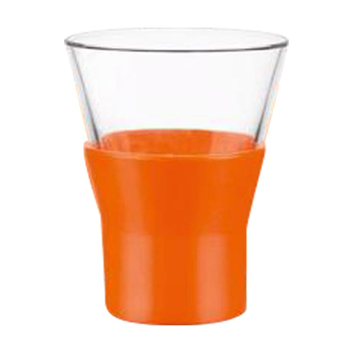 Bormioli Ypsilon Shot Glass- Orange 6Pc Set 110Ml