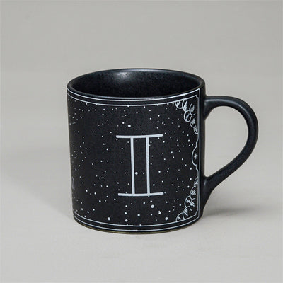 Black - Ceramic Sunsign Theme Coffee Mug Cancer (350ml)