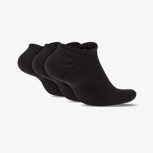 NIKE | EVERYDAY CUSHIONED TRAINING NO-SHOW SOCKS { BLACK/WHITE