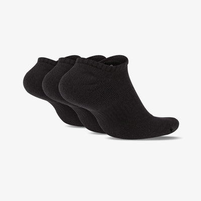 NIKE | EVERYDAY CUSHIONED TRAINING NO-SHOW SOCKS { BLACK/WHITE