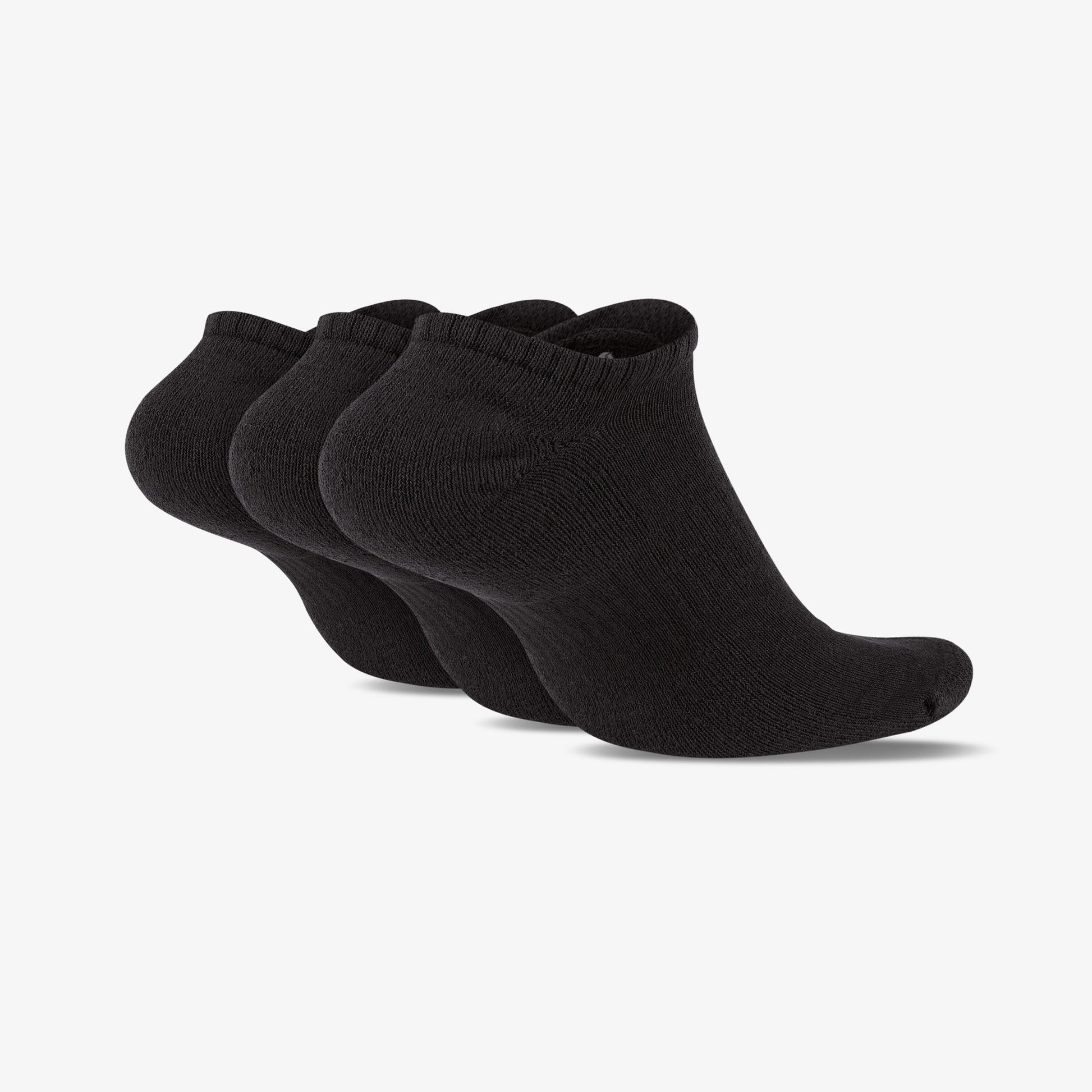 NIKE | EVERYDAY CUSHIONED TRAINING NO-SHOW SOCKS { BLACK/WHITE