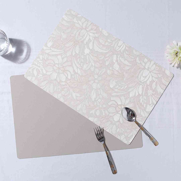 Valentina Reversible Floral & Solid Placemat Set of 6