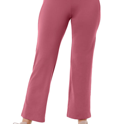 Flaunt Flared High Rise Travel Pants - Heather Rose