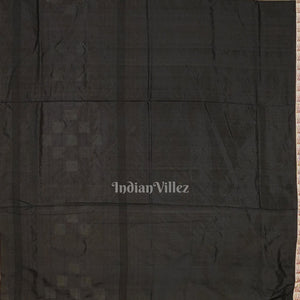 Black Pasapalli Sambalpuri Ikat Silk Saree with Bichitrapuri Border