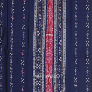 Blue Green Pasapali Sambalpuri Cotton Dress set with Dupatta