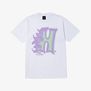 HUF | HEAT WAVE T-SHIRT  { WHITE