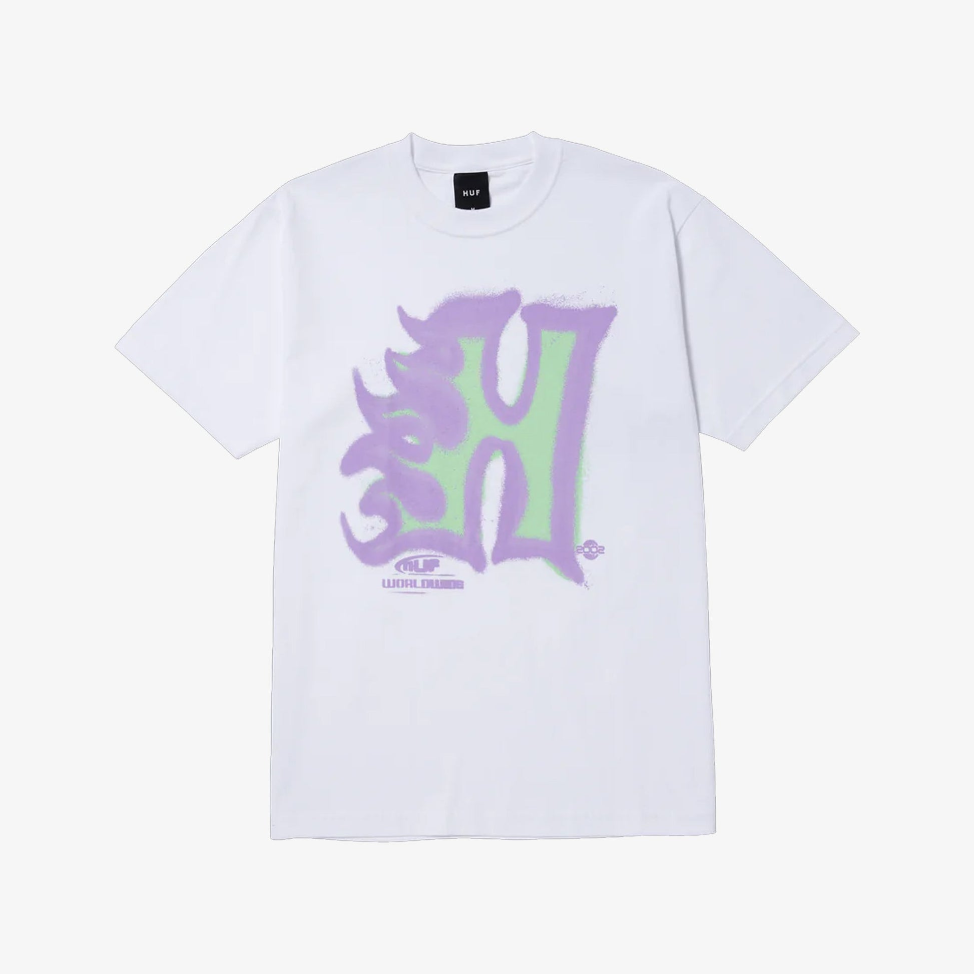 HUF | HEAT WAVE T-SHIRT  { WHITE