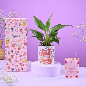 Peace lily in Ceramic Pot Women's Day Gift
