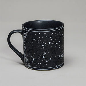 Black - Ceramic Sunsign Theme Coffee Mug Sagittarius (350ml)