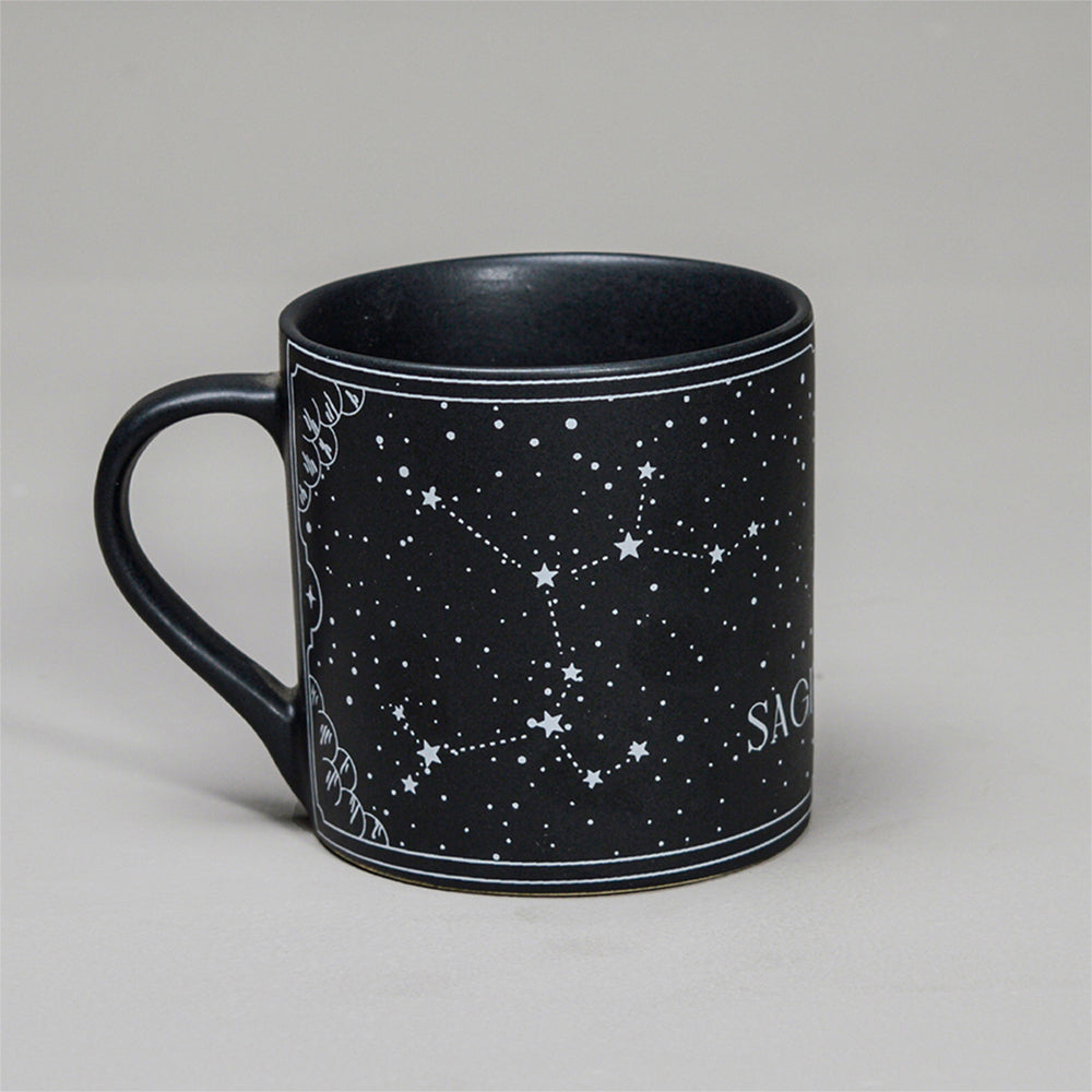 Black - Ceramic Sunsign Theme Coffee Mug Sagittarius (350ml)
